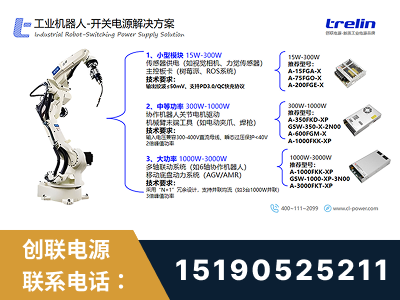 敦化-工业机器人-开关电源解决方案